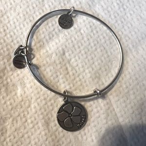 Silver “Friend” flower Alex & Ani bracelet